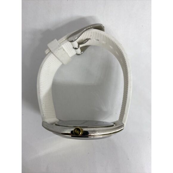 Michael Kors MK3222 Women's Silicone Analog Champagne Dial Quartz Watch XX472 - Picture 8 of 12